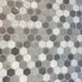thumbnail image 6 of The Tile Life Eterna Hex 1" x 1" Dove Glass Mosaic Floor and Wall Tile 1 Piece, 6 of 14