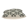 thumbnail image 4 of Nassau Collection Interconnected Diamond Square Cotton Throw Pillow - 20" - Beige and Gray, 4 of 4