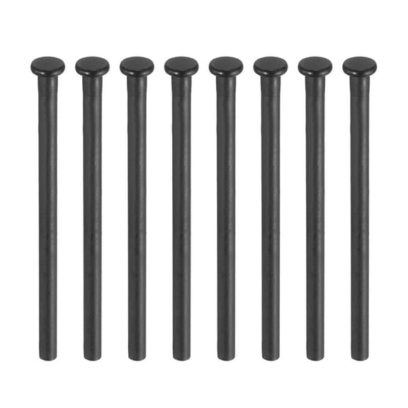 8pcs 4 Inch Door Hinge Pins, Removable Brushed Door Hinge for Wood Residential Door Replacement,Matte Black
