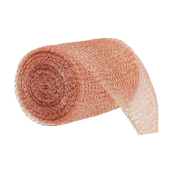 TISHITA Copper Mesh Roll Copper Mesh Screen 3M Crafts Garden Flexible Easy to Install Home Rust Resistant Easily Cut Copper Wire Mesh