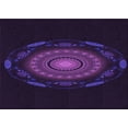 thumbnail image 1 of Ahgly Company Machine Washable Indoor Rectangle Transitional Deep Purple Area Rugs, 2' x 5', 1 of 7