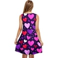 thumbnail image 4 of hotojiny Valentine's Day Dress for Women Fashion Sleeveless Cute Heart Print Dress Casual Loose Crewneck Summer Dress, 4 of 5