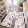 thumbnail image 2 of Pioneer Flower Floral Print Pattern Kitchen Rugs Sets Of 3,Kitchen Runner Rugs Non Skid Washable,Decorative Kitchen Floor Mats for Kitchen,Sink,Laundry,17"x30"+ 17"x47" + 17"x59", 2 of 6