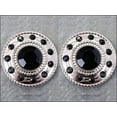 thumbnail image 2 of Set Of 8 Western Screw Back Concho Black Crystal Wheel Bling Cowgirl, 2 of 4