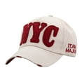 thumbnail image 1 of Gorra de béisbol unisex con letras NYC: gorra ajustable para deportes de primavera-verano y ropa informal, 1 of 3
