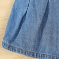 thumbnail image 4 of Ticikt Little Girl's Denim Ruffle Skirts Mini Flared Pleated Toddler Jean Skorts with Shorts Underneath,Color:Blue,Size:5-6 Years, 4 of 7