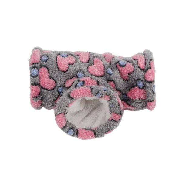 Túnel de 3 vías para hámster, cueva de escondite para mascotas pequeñas, accesorios para jaula de hámster, conejillos de indias, hámsteres, petauros del azúcar, gris, grande