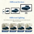 thumbnail image 4 of 72" Extra Wide Modular Sofa Bed with High-Density Foam for Living Room, Dark Blue + Right-handed, 4 of 15