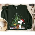thumbnail image 2 of Xmas Peanuts Sweatshirt, Dog Cartoon Sweatshirt, Winter Holiday Sweatshirt - Sizes S-5XL ,Art Print JSC, 2 of 5