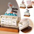 thumbnail image 1 of 2025 Wooden Rotary Perpetual Desk Calendar Home Decor Rush Duck Birthday Gift, 1 of 5