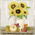 thumbnail image 2 of Reed, Tara 15x15 Black Ornate Wood Framed with Double Matting Museum Art Print Titled - Fall Sunflowers III, 2 of 4