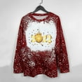 thumbnail image 4 of Ruimatai Chandails en Molleton de Noël Décontractés pour Femmes Col Rond Imprimé Manches Longues Blouse T-shirt Tops, 4 of 9