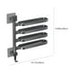 thumbnail image 3 of RKSTN bath towels Swivel Towel Rack Bathroom No Hole Towel Bar Integral Hook Pole Bathroom Shelf Storage Shelf, 3 of 9