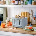 thumbnail image 6 of Beautiful 4-Slice Toaster with Touch-Activated Display, Cornflower Blue by Drew Barrymore, 6 of 16