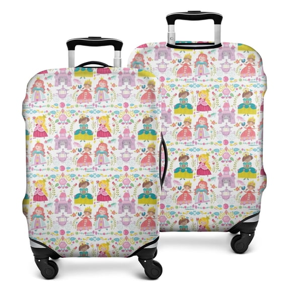 Princess Magic Pattern Luggage Cover Fashion Suitcase Cover Baggage Covers Fit 25-28 Inch Luggage (Go Travel)