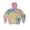 Sherbet, variant on Adult Tie-Dyed Pullover Hooded Sweatshirt - REACTIVE RAINBOW - S