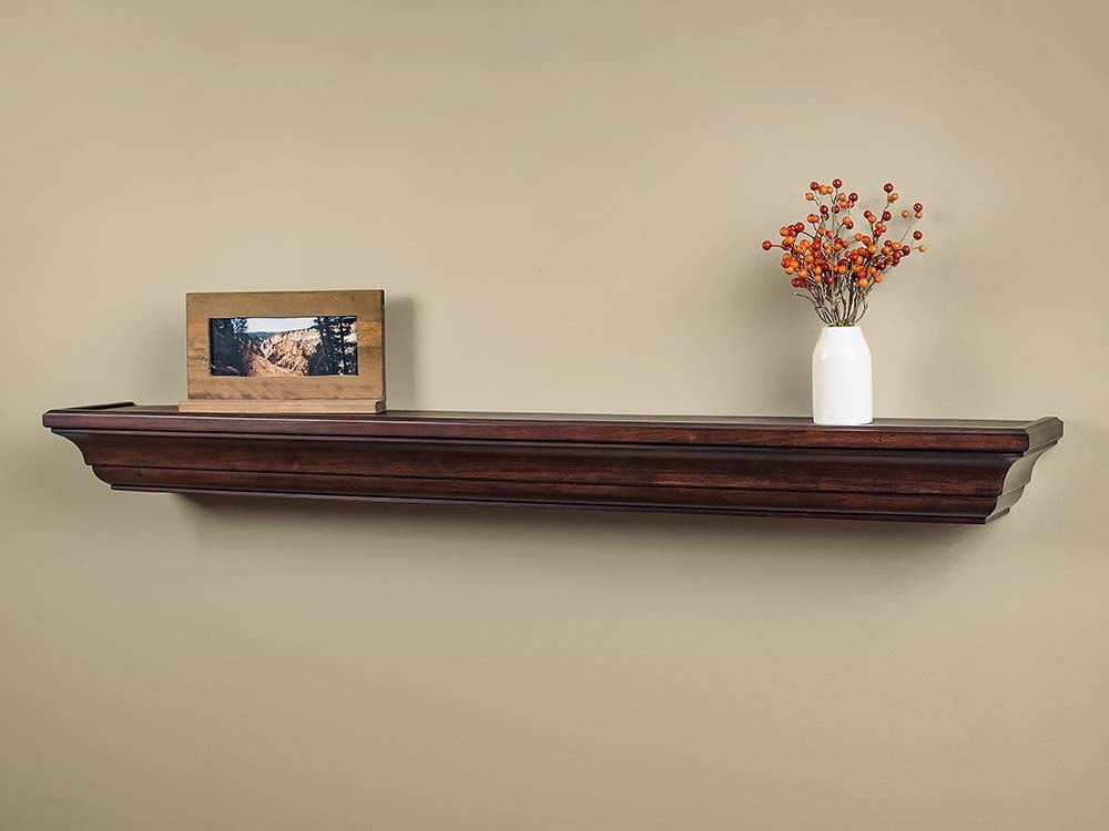 Mantels Direct Colton 72Inch Fireplace Mantel Shelf, Chocolate