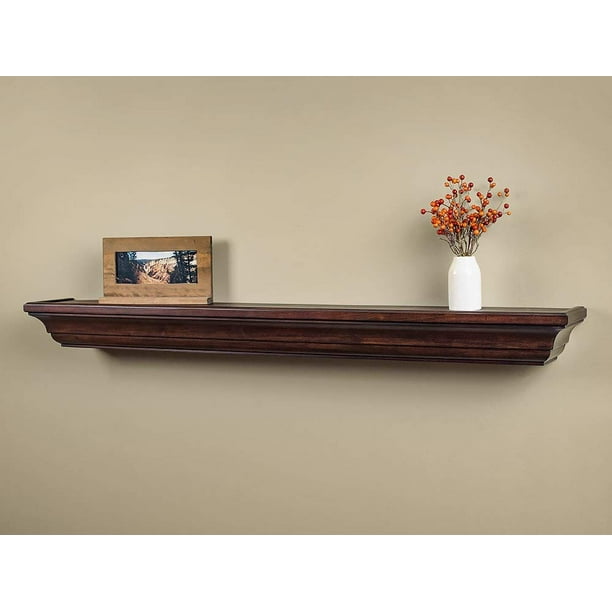 Mantels Direct Colton 72Inch Fireplace Mantel Shelf, Chocolate