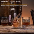 thumbnail image 2 of Juego de 4 Vasos para Whisky, con 4 Vasos de Cristal para Whiskey 330ml y Caja de Regalo de Lujo, para Cognac, Vodka, Bourbon y Más, Ideal Regalos para Hombre, Papa, Novio, Marido, 2 of 7