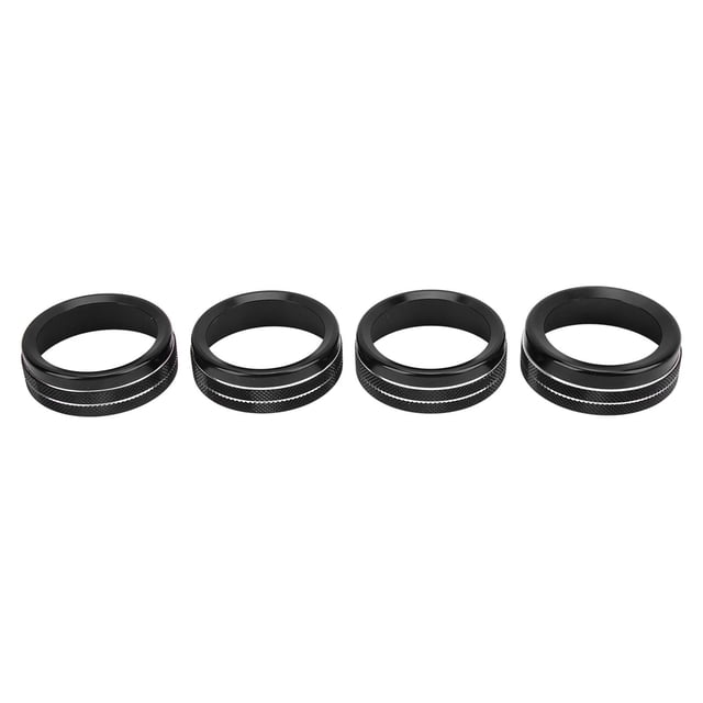 Center Console Knob Trim, Anti Scratch Protective AC Button Ring Rustproof For Auto ANGGREK Otros