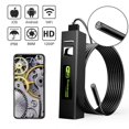 thumbnail image 2 of Cámara endoscópica Industrial, boroscopio de inspección inalámbrico con lente de 8mm, HD, 2.0MP, USB-C, WIFI, impermeable, 8LED, para IPhone, Android, PC, Coche, 2 of 4
