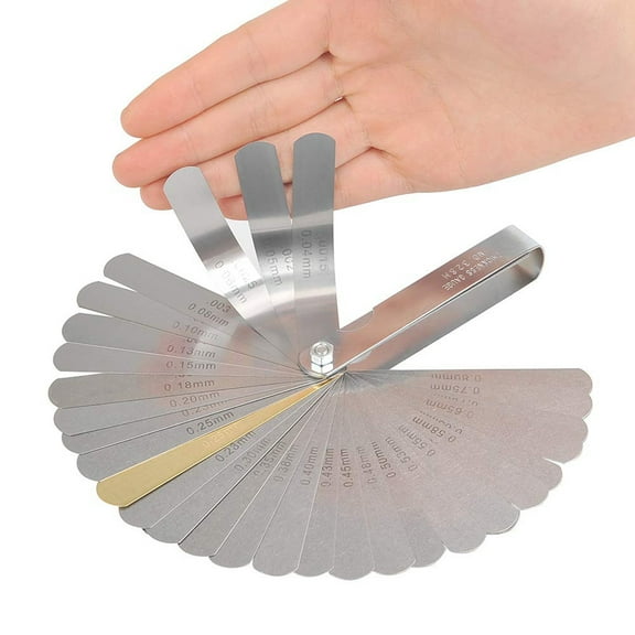 MIXFEER Guitar Luthier Tools Kit 9 Radius Gauge 32 Feeler Gauge for Guitar Repairing Maintaining