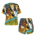 thumbnail image 5 of Lsque Scooby-Doo Women's Short-Sleeved Pajama Set - 2 Piece Soft and Lightweight Sleepwear Set-Large, 5 of 9