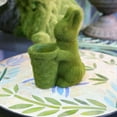 thumbnail image 2 of SLYNSHome Easter Flocked Rabbit Statue Decoration Short Furry Velvet Bunny Figurines Ornament Artificial Moss Stuffed Rabbit Dolls for Holiday Table Spring Garden, 2 of 6