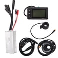 thumbnail image 1 of Electric Bike Motor Controller, DC 36V/48V Aluminum Alloy Heat Dissipation Function Electric Bicycle Modification Kit With GD01 Panel For 500W Geared Motor, 1 of 8