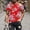 Red, variant on Njoeus T Shirts Men Short Sleeve Tops Men's Fashion Chinese Floral Print Tee Shirts Happy New Year Blouse Tops Casual Round Neck Short Sleeve T-Shirt Tshirts Men