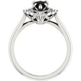 thumbnail image 2 of beryl_creation 14K White Gold Plated 2.30 Ct Marquise Cut Black Diamond Wedding Engagement Thanksgiving Christmas Vintage Halo Ring 925 Sterling Silver For Women's -9, 2 of 3