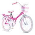 thumbnail image 1 of RoyalBaby Princess Girl Kids Outdoor Bicycle 20" with Kickstand, Bunny/Fuchsia, 1 of 8