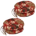 thumbnail image 3 of Blazing Needles 16-inch Spun Polyester Patterned Outdoor Round Tufted Chair Cushions (Set of 4), 3 of 5