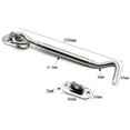 thumbnail image 2 of Qucyy Cabin Hook, Stainless Steel Latch for Garage Doors, Garage Doors, Window Cabins 6 Inch 2Pcs, 2 of 3