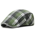 thumbnail image 2 of SGFCWSX Men's Hats,Thick Knit Check Winter Outdoor Cap Green Free Size, 2 of 3