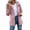 01-Pink, variant on Ecqkame Womens Rain Coats Plus Size Waterproof Mid Length Hooded Jackets Striped Lined Zip Pocket Casual Outdoor Outerwear White XL