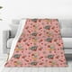 thumbnail image 1 of Fotbe Retro 70s 60s Hippie Flower Manta de Franela Acolchonada con Estampado, Súper Suave y Esponjosa, Extra Grande para Sofá, Cama, Uso Todo el Año-50"x40", 1 of 7