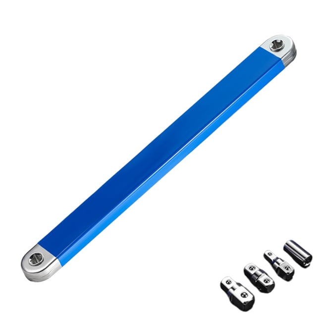 Llave de extensión de trinquete Wdftyju 39cm con 4 adaptadores herramienta para coche
