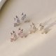 thumbnail image 4 of Pendientes de tuerca de ciervo de cristal de alce de Navidad para mujer, adornos de Navidad, regalo de joyería de moda, lindo, 1 par, 4 of 4