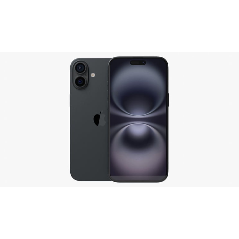 Restored Apple iPhone 16 - Visible - 128 GB Black (Refurbished