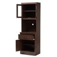 thumbnail image 3 of Baxton Studio Laurana Modern and Contemporary Dark Walnut Kitchen Cabinet and Hutch, 3 of 5