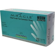 Adenna MIR165 Miracle Nitrile Exam Gloves Powder Free Textured Medium 200/Bx