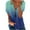 Blue, variant on Giftesty Womens Blouses and Tops Women's V-Neck Casual Floral Print T-shirt Short Sleeve Tunic Tops Blouse