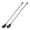 Black, variant on Bar Spoon Cocktail Mixing Spoon, 2 Pack 12 Inch Stainless Steel Long Handle for Mixing Glass or Shaker, Silver