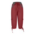 thumbnail image 4 of Pantalon Capri Cargo pour Femmes Été Décontracté Plein Air Actif Randonnée Capris Cargos avec Multiples Poches, 4 of 7