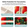 thumbnail image 3 of Apple Travel-Portable Square Jewelry Organizer Storage Box - Rings, Earrings, Necklaces, and Bracelets Holder for Girls and Women, 3 of 6