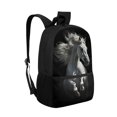 thumbnail image 2 of Uourmeti Soft Skin Friendly Backpack for Work School, 17 Inch Adjustable Comfort Straps Daypack, Galloping Horse Print, 2 of 6