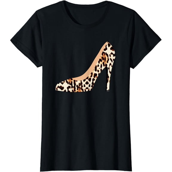 Cheetah Leopard Animal Print High Heels Pump Shoe T-Shirt T-Shirt