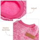 thumbnail image 5 of Ropa para Mascotas ZHCH Abrigo Cálido Clásico para Cachorros de Invierno Rojo Rosado S, 5 of 5