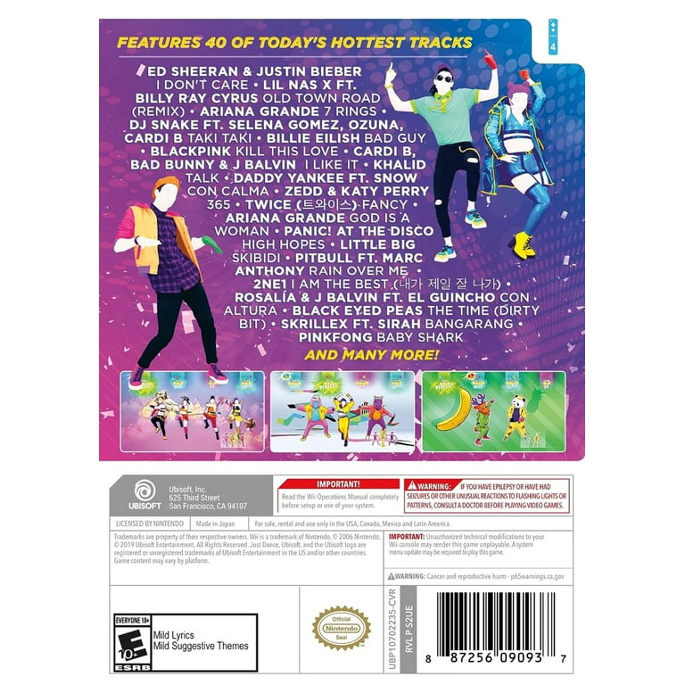 Nintendo Wii Console Game: Pre-Owned Just Dance 2020